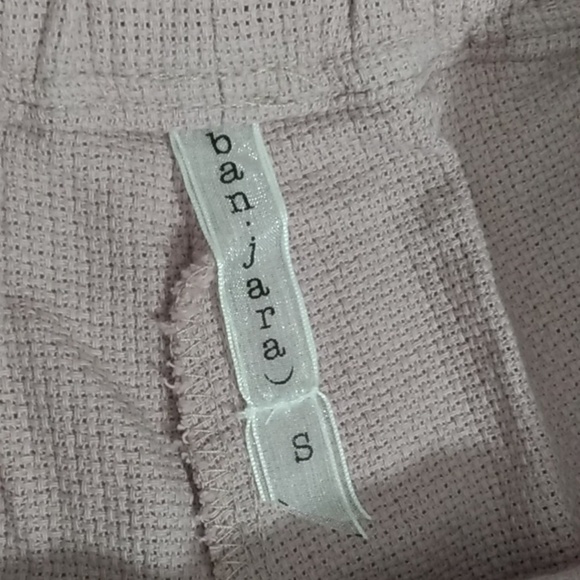 ANTHROPOLOGIE BANJARA ROSE GOLD TASSELED EDGE DRAWSTRING SHORTS SIZE SMALL NWT - Picture 3 of 6